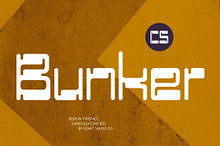 CS Bunker – Reverse Contrast Font