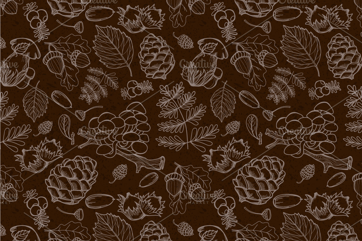 Forest seamless pattern, a Wallpaper Graphic by Vikpit (Photo 6 of 7)