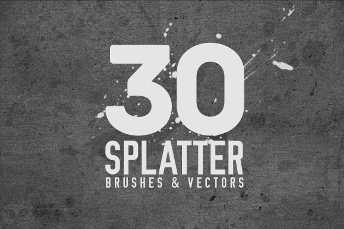 30 Splatter Brushes, a Brush Add-On by ORCA Creative Store (Photo 1 of 5)