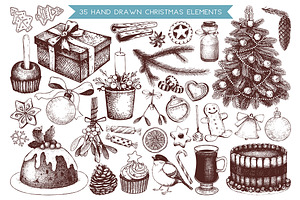 Christmas Design Elements Set