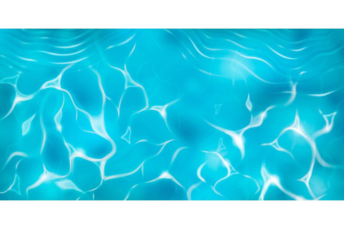 Blue pool water background. Ocean, a Texture Illustration by art PVP - market (Photo 1 of 3)