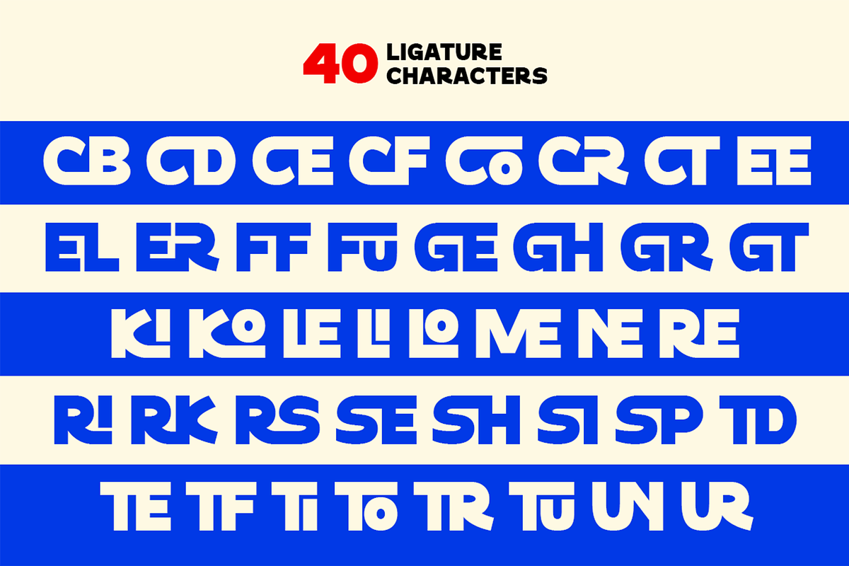 Sokochi - Bold Modern Ligature Font, a Font by Pekotype (Photo 9 of 15)