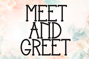 Meet And Greet | Script Font, a Script Font by Scratchones (Thumbnail 1 of 8)