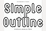 Simple Outline, a Serif Font by FreshTypeINK (Thumbnail 1 of 8)