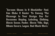 Scream Steam - Gothic Blackletter, a Blackletter Font by Viswal Studio (Thumbnail 2 of 7)