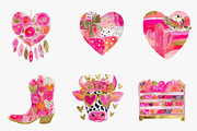 Cowgirl valentine clipart, an Illustration by CreationArt (Thumbnail 4 of 6)