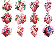 Floral Heart Clipart, an Illustration by Forhadx5 (Thumbnail 5 of 5)