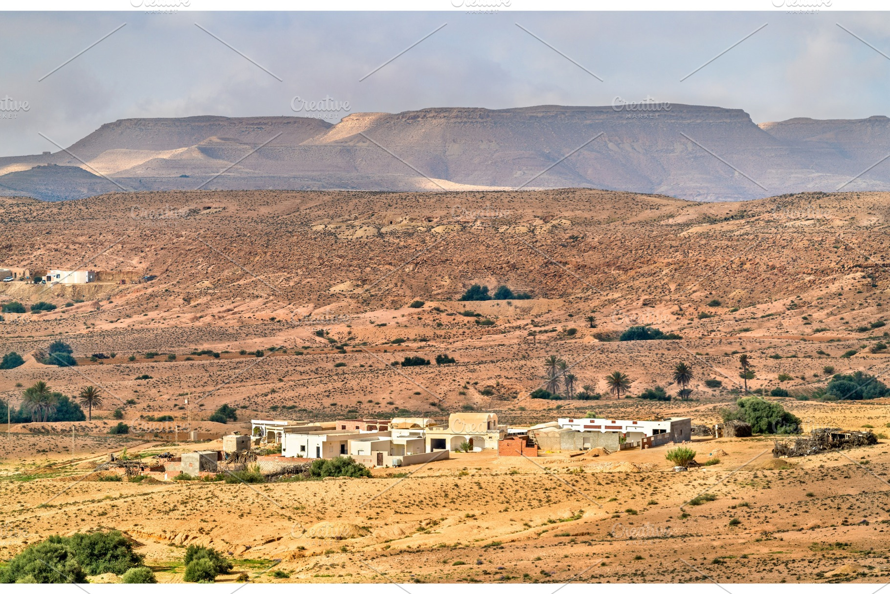 Typical tunisian landscape at ksar ouled soltane near tataouine featuring, an Architecture Photo by Leonid Andronov