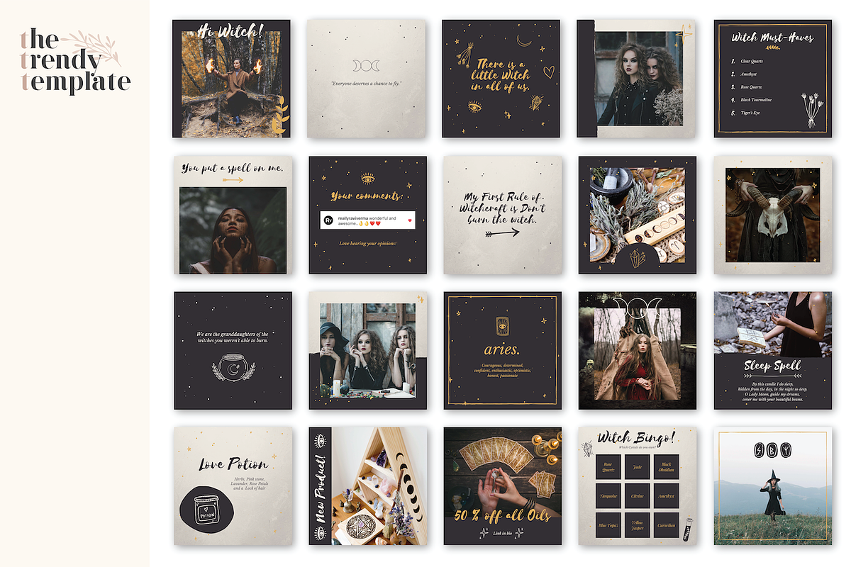The Coven Instagram Template, a Social Media Template by thetrendytemplate (Photo 4 of 5)