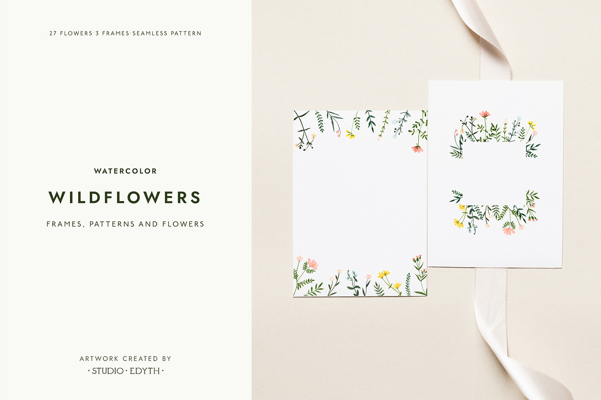 Watercolor Wildflower Bundle, an Illustration by Studio Edyth (Photo 5 of 5)