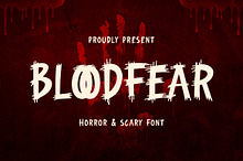 Bloodfear - Horror and Scary Font