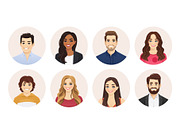 Smiling people avatar collection, a Person Illustration by Volha Hlinskaya (Thumbnail 5 of 5)