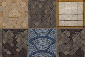 Hand-painted Medevial Floor Textures