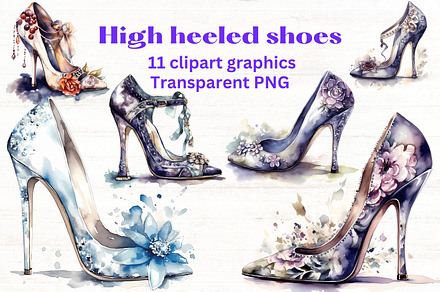 High Heeled Shoes clipart x11