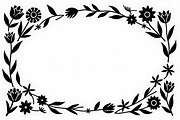 Decorative Flower Frame Bundle, an Illustration by Designs_River (Thumbnail 2 of 10)