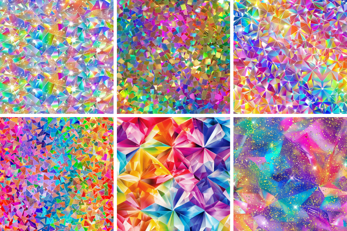 Rainbow Kaleidoscope Patterns, a Pattern Graphic by PrintablesByFranklyn (Photo 2 of 4)