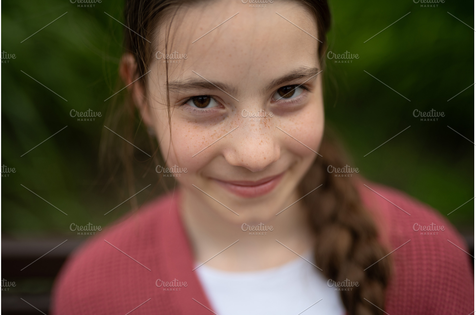 Natural beauty of young girl with, a Nature Photo by HalfPoint