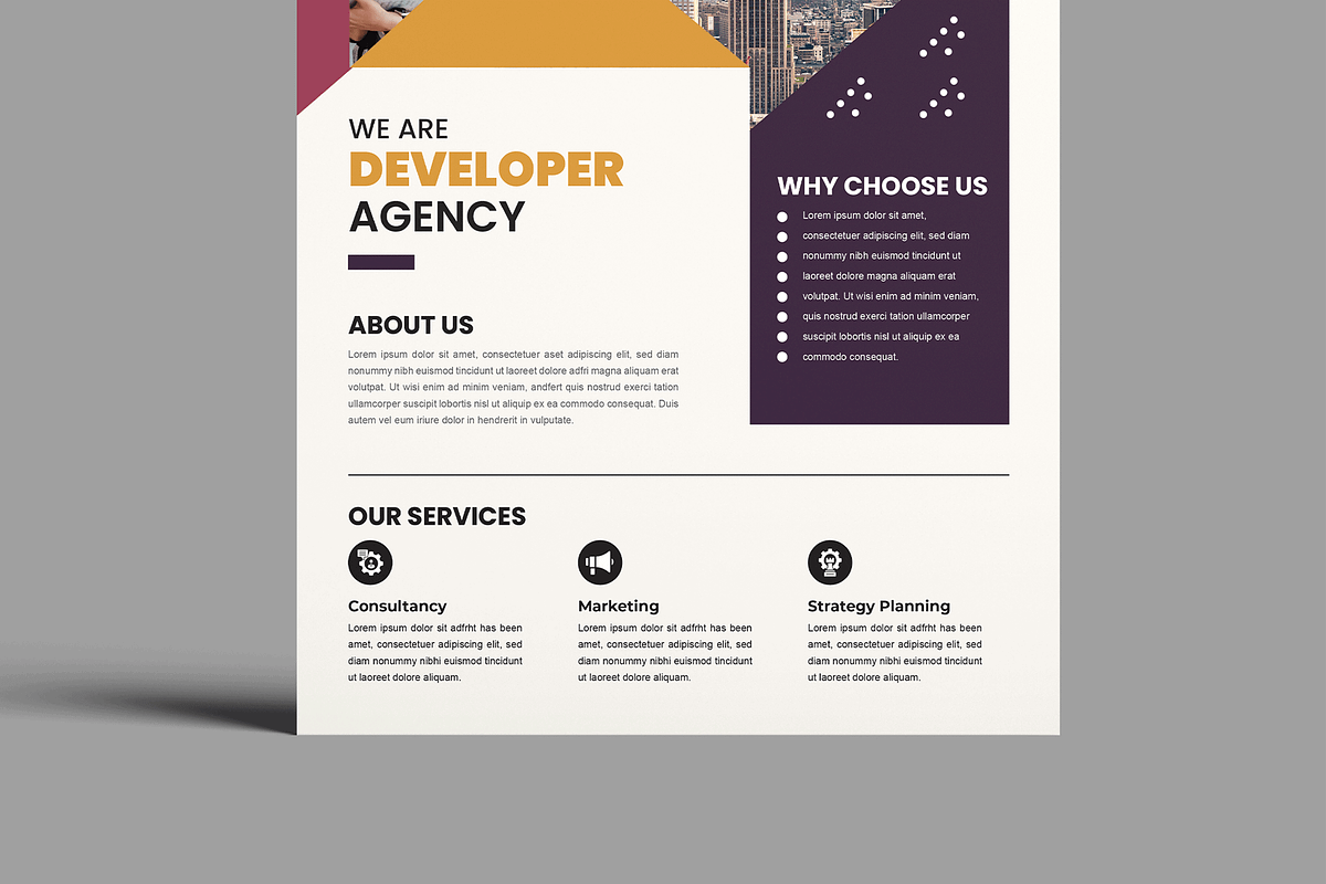 Corporate Flyer Layout, a Flyer Template by MightyDesign (Photo 5 of 8)