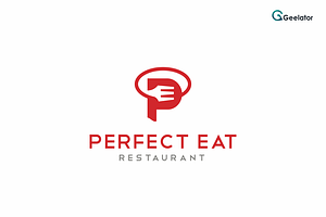 Perfect Eat Logo Template, a Branding & Logo Template by Geelator Studio