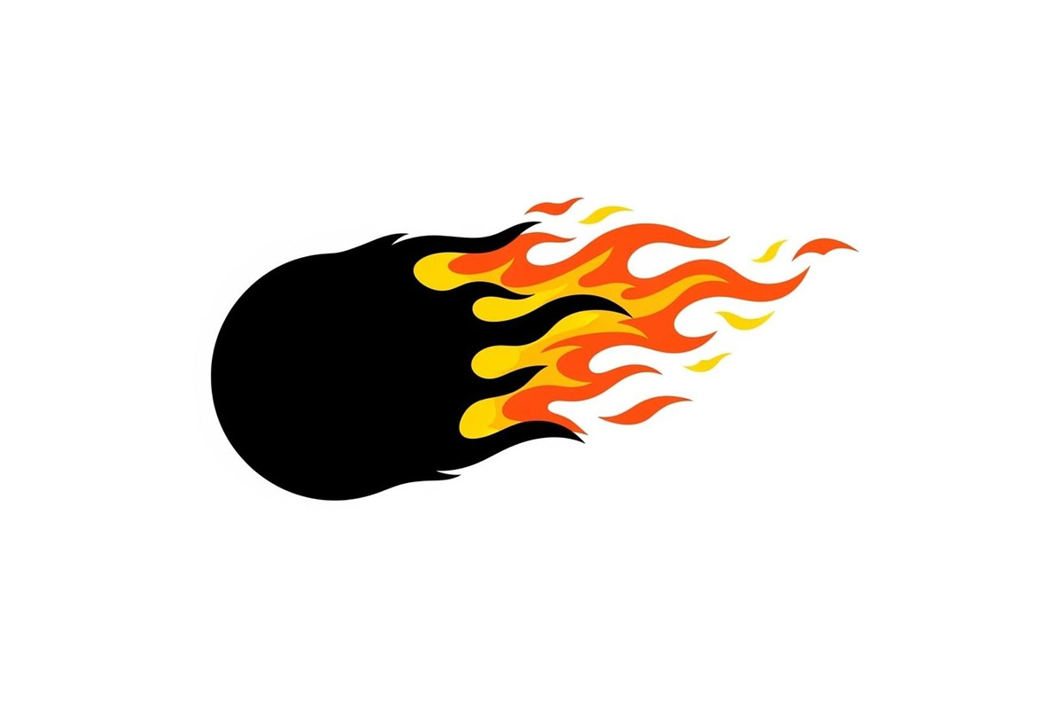 Fire Meteor Comet Silhouette Bundle, an Illustration by Designs_River (Photo 3 of 51)