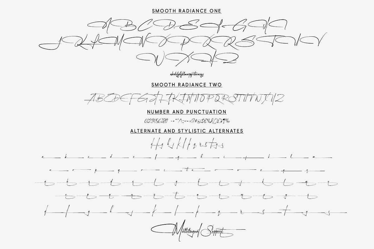 Smooth Radiance | Signature Font, a Script Font by Lemonthe (Photo 11 of 12)