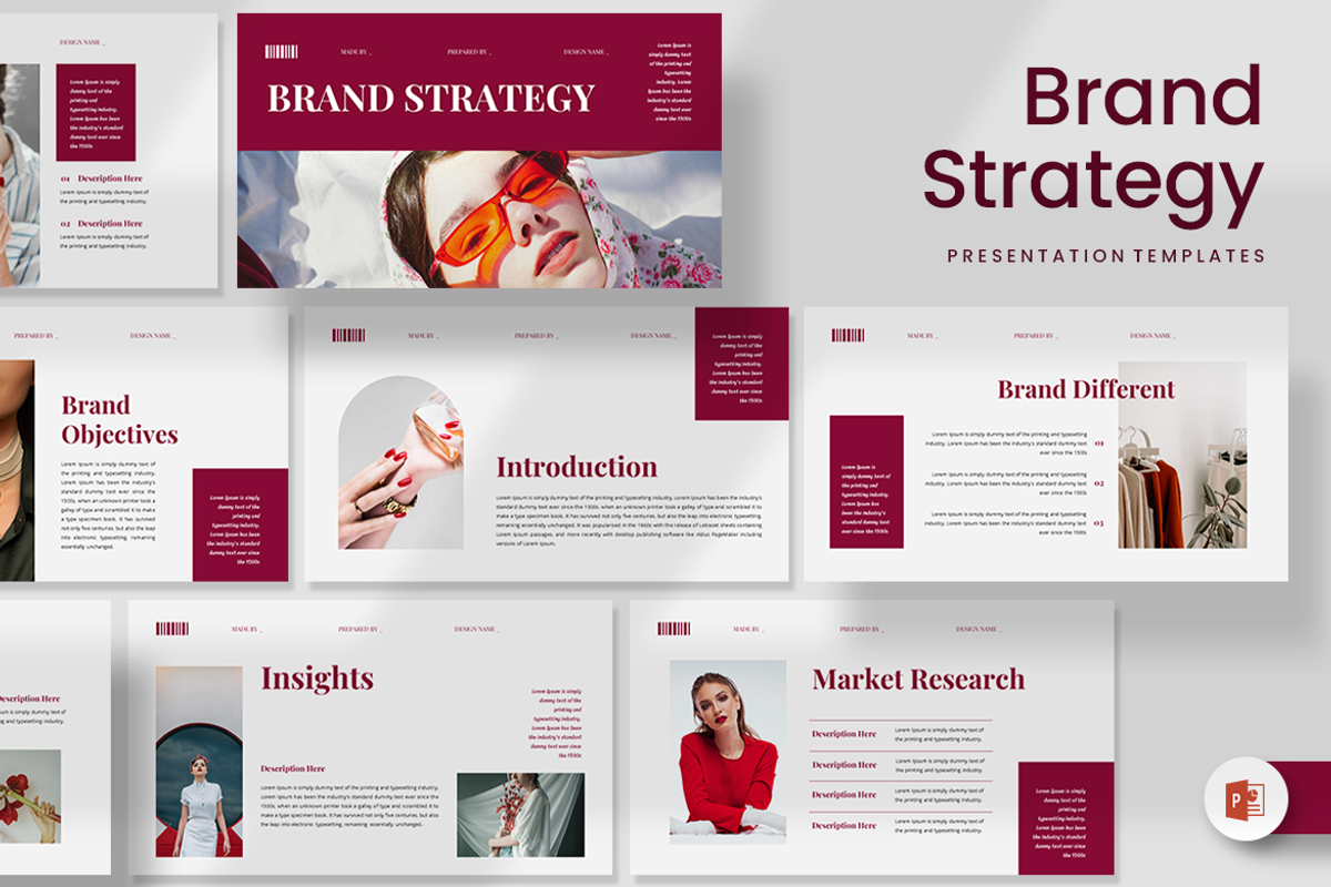 Brand Strategy - PowerPoint Template, a Presentation Template by QR ...