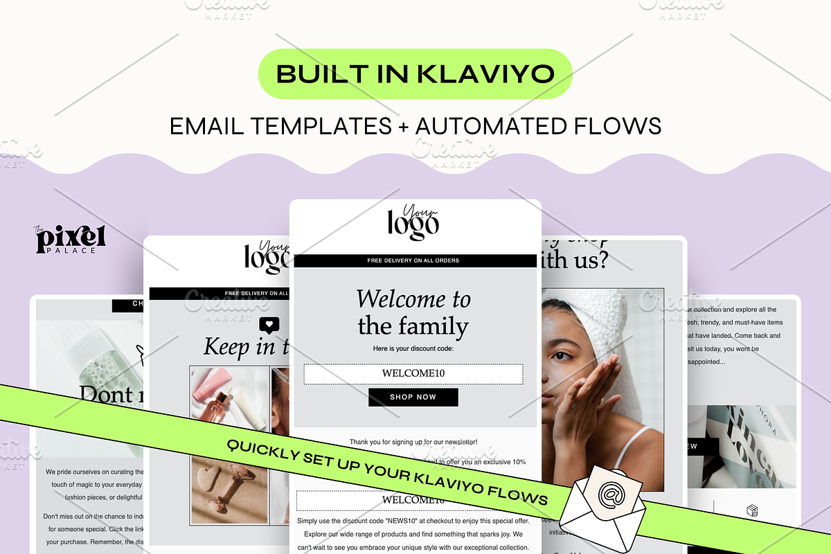 Klaviyo Easy Flow Templates, an Email Template by The Pixel Palace (Photo 3 of 12)