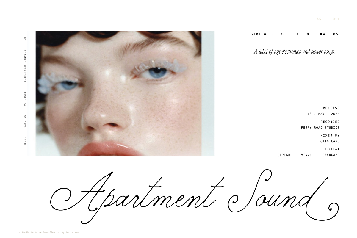 Le Studio Nocturne // Nostalgic Set, a Handwritten Font by PeachCreme (Photo 6 of 17)