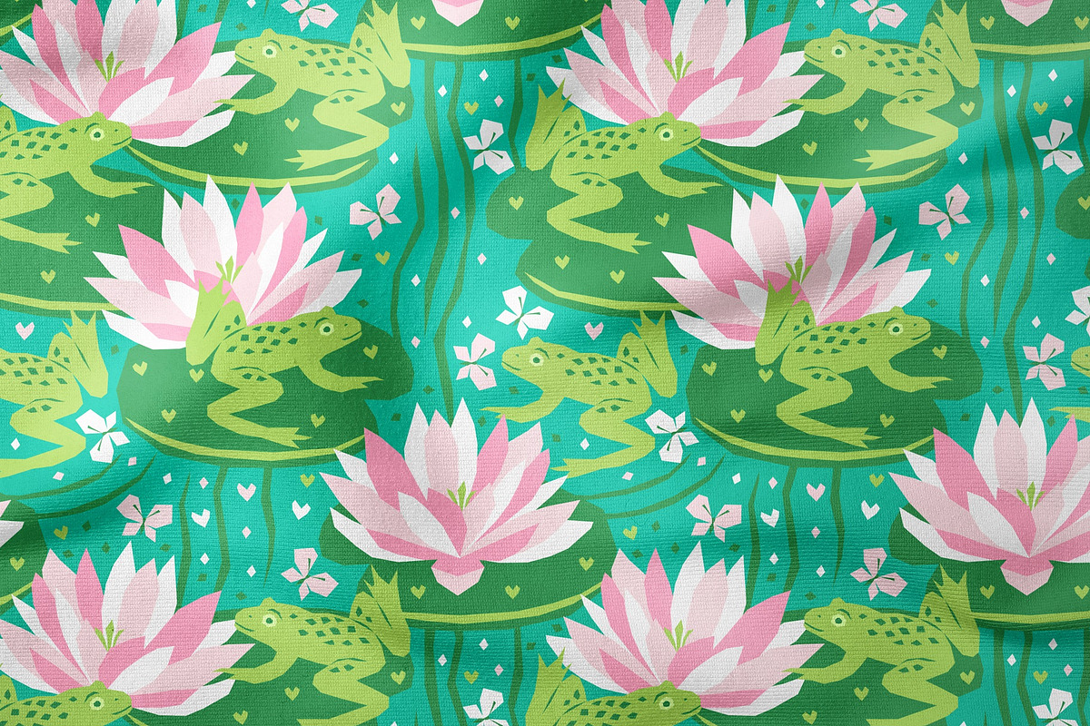 The frogs are on the pond, a Pattern Graphic by MarynArts (Photo 5 of 5)