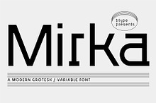 Mirka — Variable Sans Serif Family