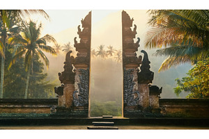 Traditional Balinese gate with, a Nature Photo by Igor Tichonow