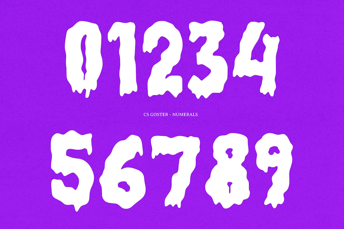 CS Goster – Vintage Horror Font, a Sans Serif Font by Craft Supply Co. (Photo 5 of 8)