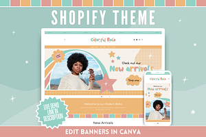 Modern Boho Shopify Theme, a Shopify Template by SunshineStudioBoutique