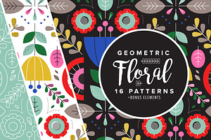 Geometric Floral Patterns