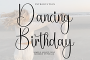 Dancing Birthday, a Handwritten Font by InermediaSTUDIO (Thumbnail 1 of 8)