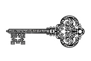 Ornamental Vintage Key SVG Bundle, an Illustration by Gaye Art (Thumbnail 11 of 31)
