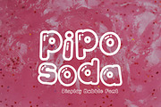 Retro Bubble Display Font-Pipo Soda, a Handwritten Font by ZoloDesignHub (Thumbnail 1 of 9)