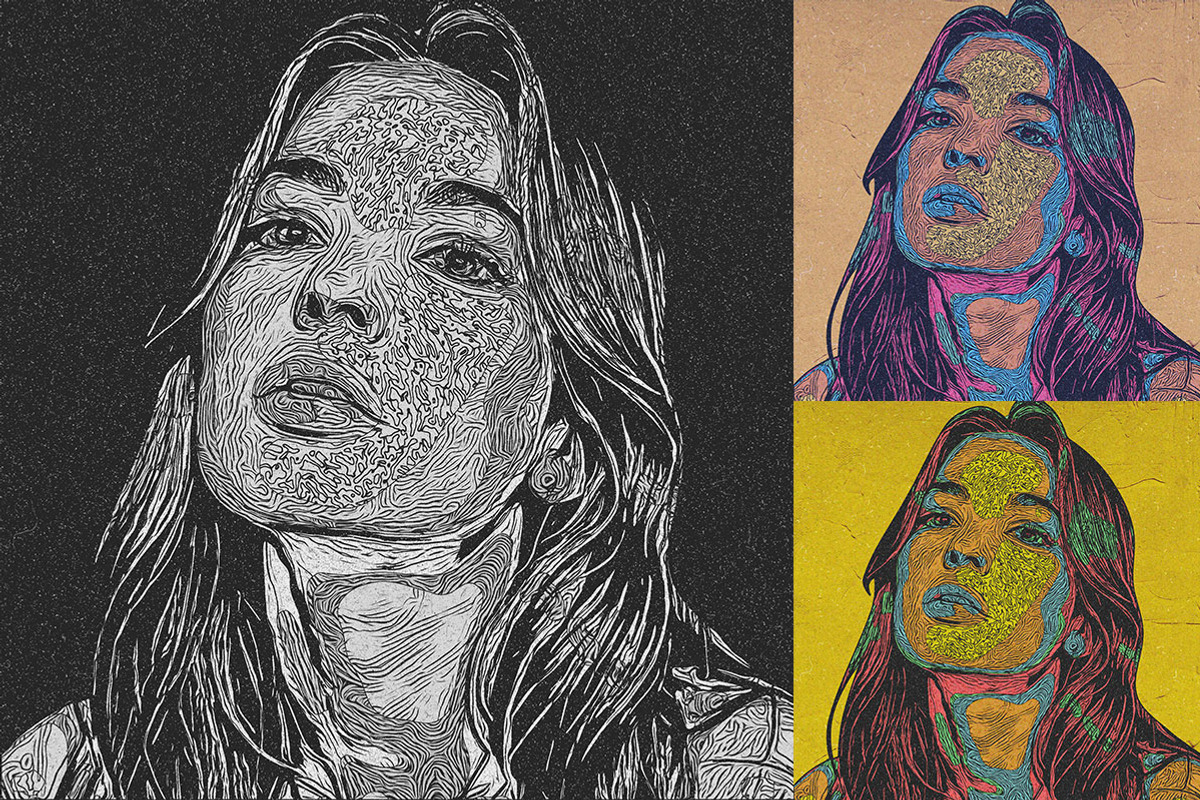 Pop Line Art Photo Effects, an Action Add-On by Amorjesu.com (Photo 28 of 43)