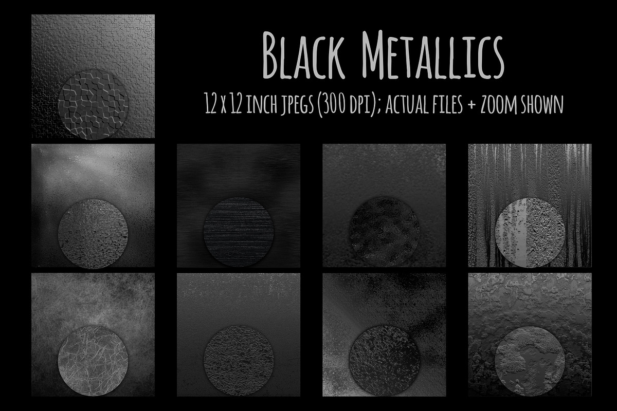 Black Textures, a Texture Graphic by Paper Farms (Photo 5 of 8)
