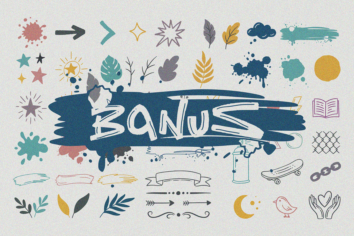 Street & Chic Duo Font (+ Extras), a Handwritten Font by MaxArt Foundry (Photo 2 of 10)