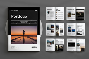 Modern Portfolio Template, a Magazine Template by Seeing-art