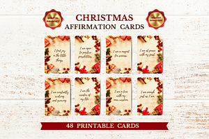 48 Christmas Affirmation Cards