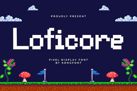 Loficore – Pixel Display Font