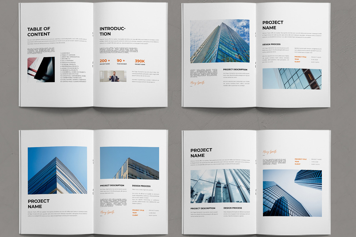 Architecture Portfolio Template, a Brochure Template by ContestDesign (Photo 2 of 3)