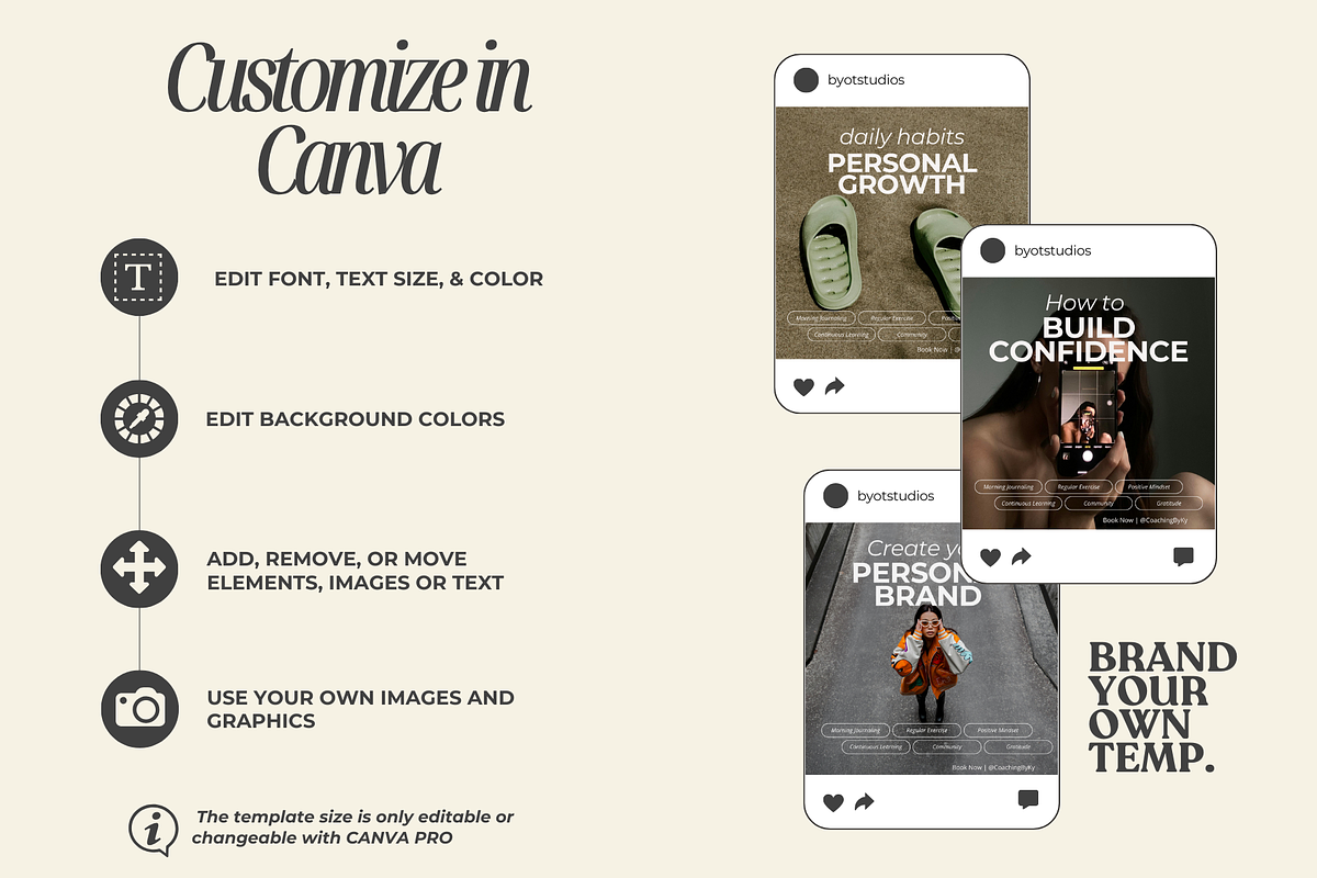 Coaching Canva Templates, a Social Media Template by BYOTstudios (Photo 7 of 8)