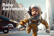 Baby astronaut - 36 images, a Person Illustration by Handmadefont (Thumbnail 1 of 10)
