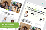 JobHive HR Recruitment Landing Page, a Landing Page Template by SquidPixey (Thumbnail 1 of 5)