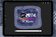 Metal brushes for Procreate, a Brush Add-On by Graphics Resources (Thumbnail 15 of 15)