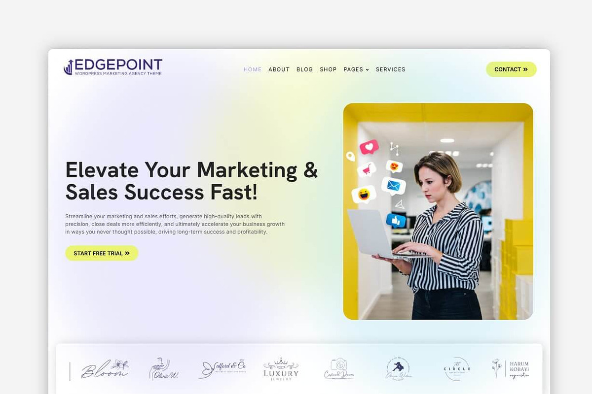 Edge Point - Marketing WP Theme
