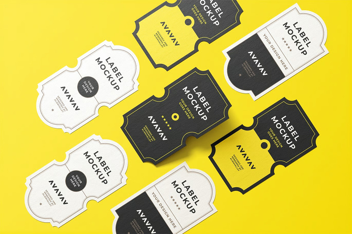Label Mockup, an Advertising Mockup by zpackcreative (Photo 2 of 5)